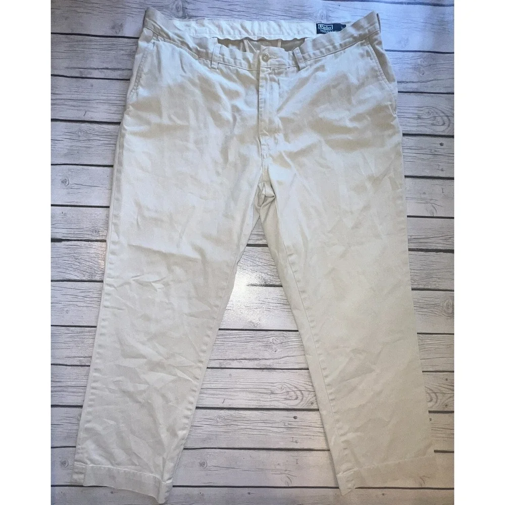 Polo By Ralph Lauren Classic Fit Chinos Khaki Men's Size 40/30
